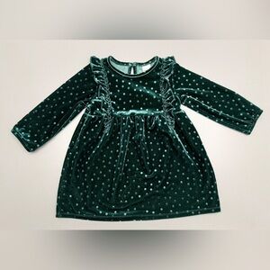 H&M baby girl velvet dress